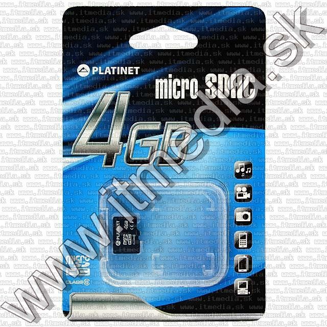 Image of Platinet _microSD-HC_ card 4GB *Class6* *3 year* +Without Adapter+ (IT7679)