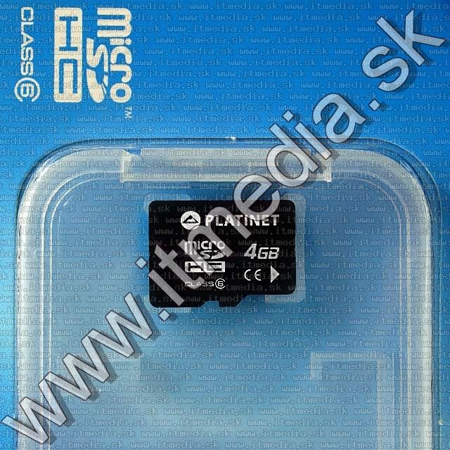 Image of Platinet _microSD-HC_ card 4GB *Class6* *3 year* +Without Adapter+ (IT7679)