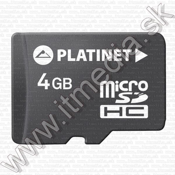 Image of Platinet _microSD-HC_ card 4GB *Class6* *3 year* +Without Adapter+ (IT7679)