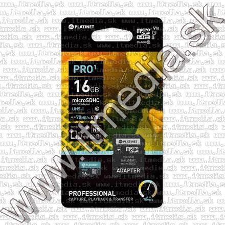 Image of Platinet microSD kártya 16GB UHS-I u1 [44000] (IT13401)