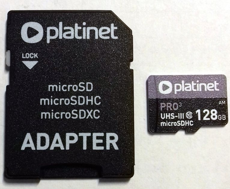 Image of Platinet microSD kártya 128GB UHS-I u3 [42910] [80R65W] (IT14120)