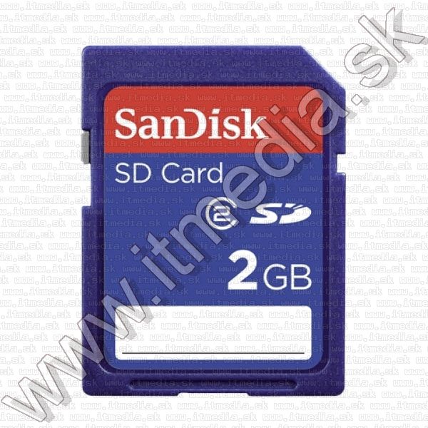 Image of Sandisk Secure Digital (SD) card, 2GB (IT7750)