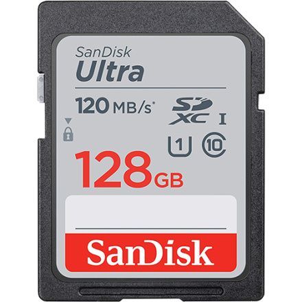 Image of Sandisk SD-XC kártya 128GB UHS-I U1 *Ultra* Class10 120MB/s (IT14703)