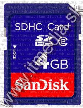 Image of Sandisk SD-HC card 4GB class2 INFO! (IT3377)