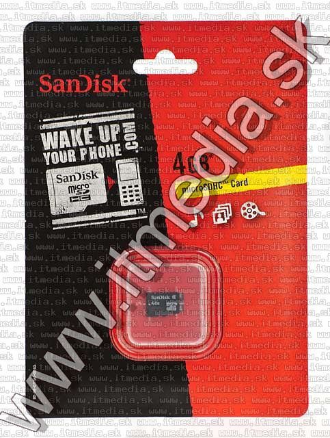 Image of Sandisk microSD-HC card 4GB class2 *no adapter* (IT4645)