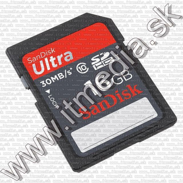 Image of Sandisk SD-HC kártya 16GB UHS-I U1 *Ultra* Class10 30MB/s (IT8594)