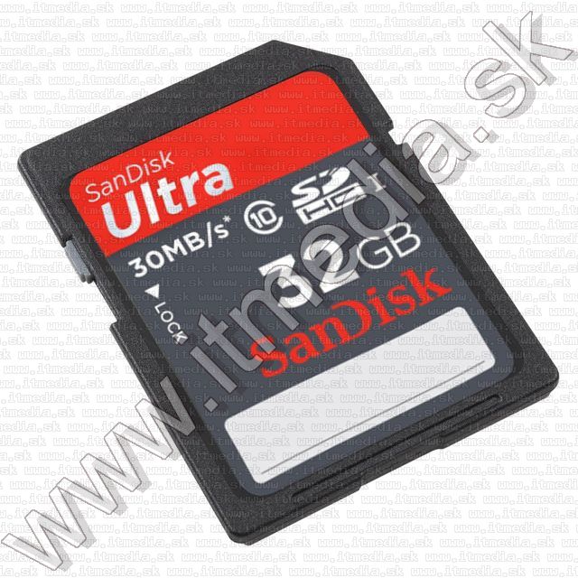 Image of Sandisk SD-HC kártya 32GB UHS-I U1 *Ultra* Class10 30MB/s (IT8595)