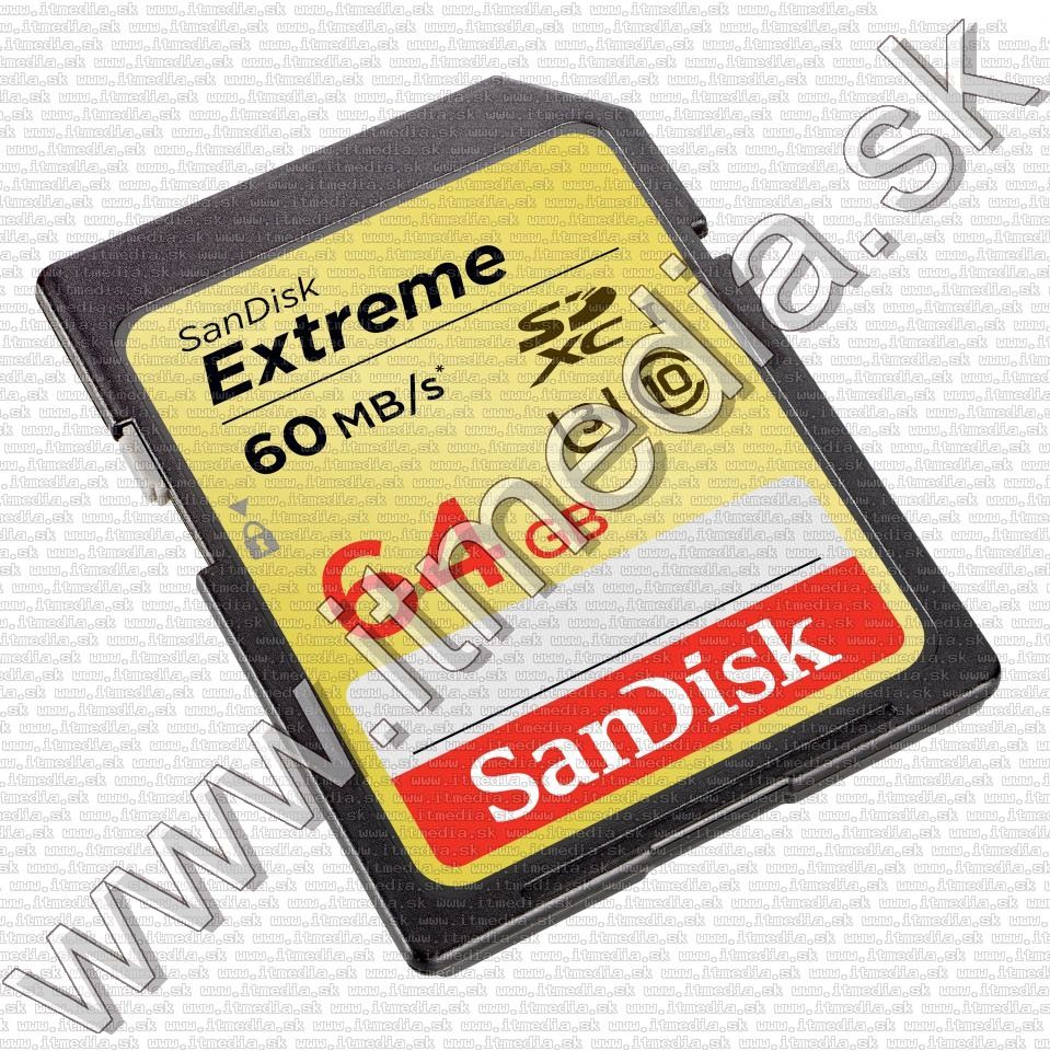 Image of Sandisk SD-XC kártya 64GB UHS-I U3 *Extreme* Class10 60MB/s (IT11469)