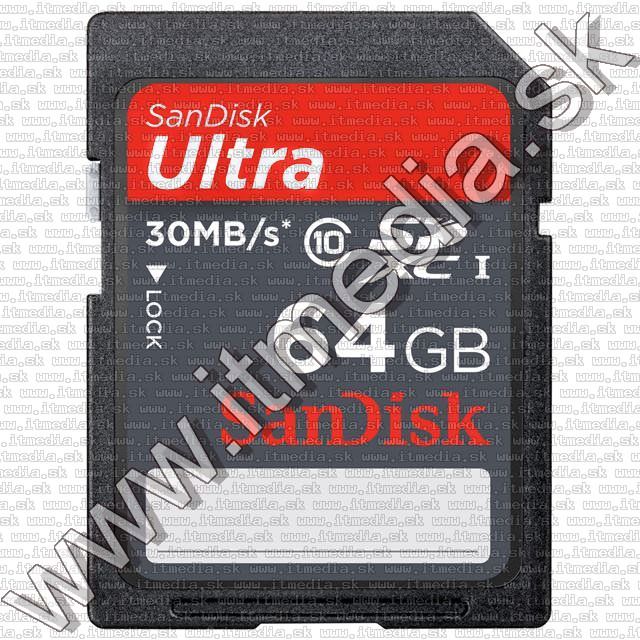 Image of Sandisk SD-XC kártya 64GB UHS-I U1 *Ultra CLASS10* INFO! (IT8780)