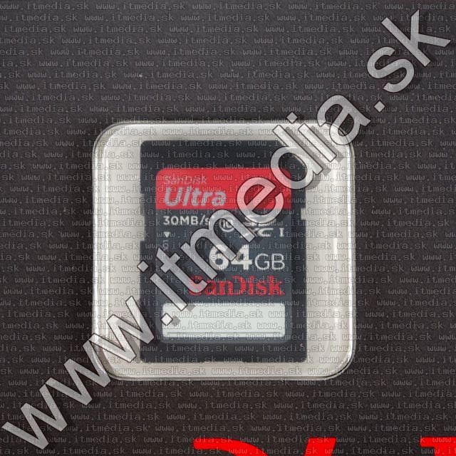 Image of Sandisk SD-XC kártya 64GB UHS-I U1 *Ultra CLASS10* INFO! (IT8780)
