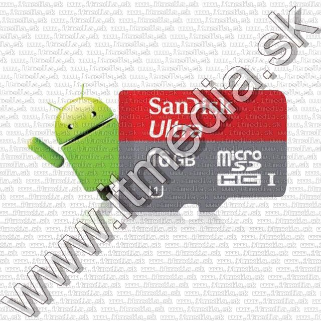 Image of Sandisk microSD-HC kártya 16GB UHS-I U1 *Mobile Ultra CLASS10 Androidhoz* 48MB/s + adapter (IT8782)