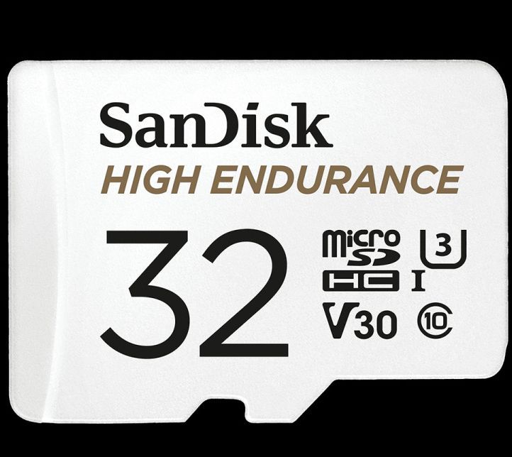Image of Sandisk microSD-HC card 32GB UHS-I u3 *High Endurance* CCTV INFO! SDSQQNR-032G-GN6IA (IT13847)