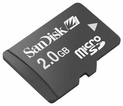 Image of Sandisk microSD card 2GB *no adapter* INFO! (IT3507)
