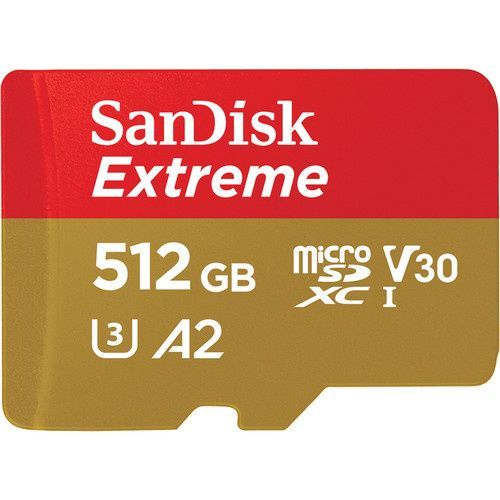 Image of Sandisk microSD-XC kártya 512GB UHS-I U3 V30 A2 [160R90W] +adapter (IT14398)