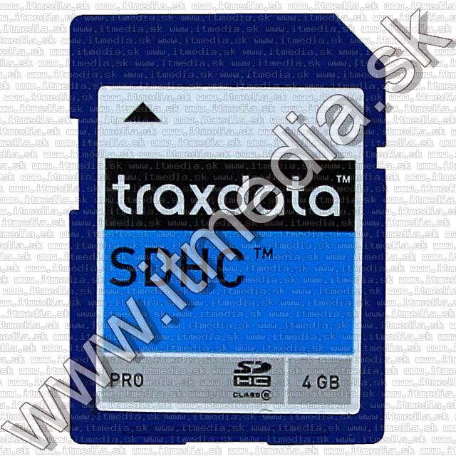 Image of Traxdata PRO SD-HC memorycard 4GB *Class 6* (IT7273)