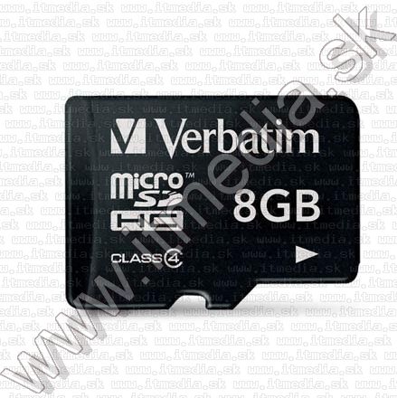 Image of Verbatim microSD-HC Secure Digital card 8GB INFO! +Without Adapter+ (IT8266)