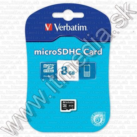 Image of Verbatim microSD-HC Secure Digital card 8GB INFO! +Without Adapter+ (IT8266)