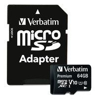 Image of Verbatim Premium microSD card 64GB UHS-I U1  INFO! (IT14454)