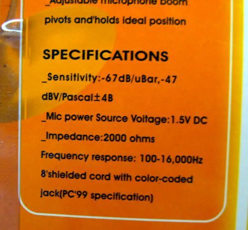 Image of Multimedia Microphone SM-100M +switch (IT2777)