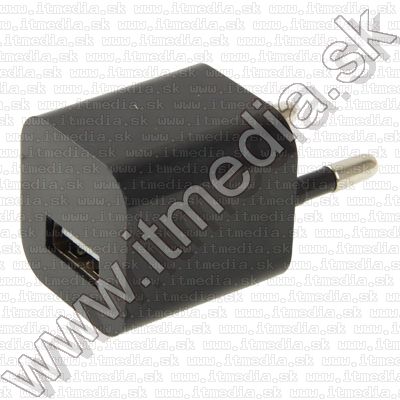 Image of Mini iPhone 230V USB charger *Cube* *Black* INFO! (IT9123)