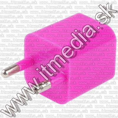 Image of Mini iPhone 230V USB charger *Cube* *PINK* INFO! (IT9120)