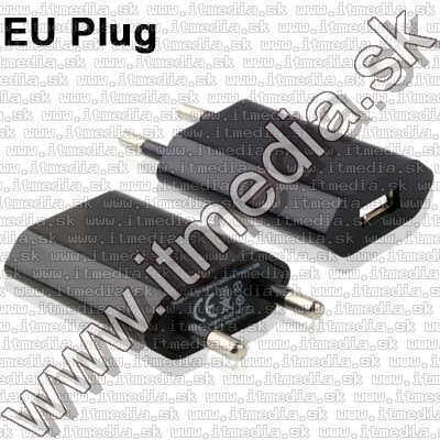 Image of Mini iPhone 230V USB charger *black* INFO! (IT8078)