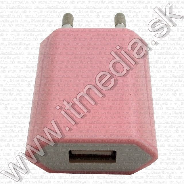 Image of Mini iPhone 230V USB charger *pink* INFO! (IT8079)
