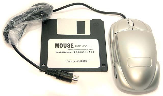 Image of VW *Car Shape* PS-2 Ball Mouse with scroll (IT4404)