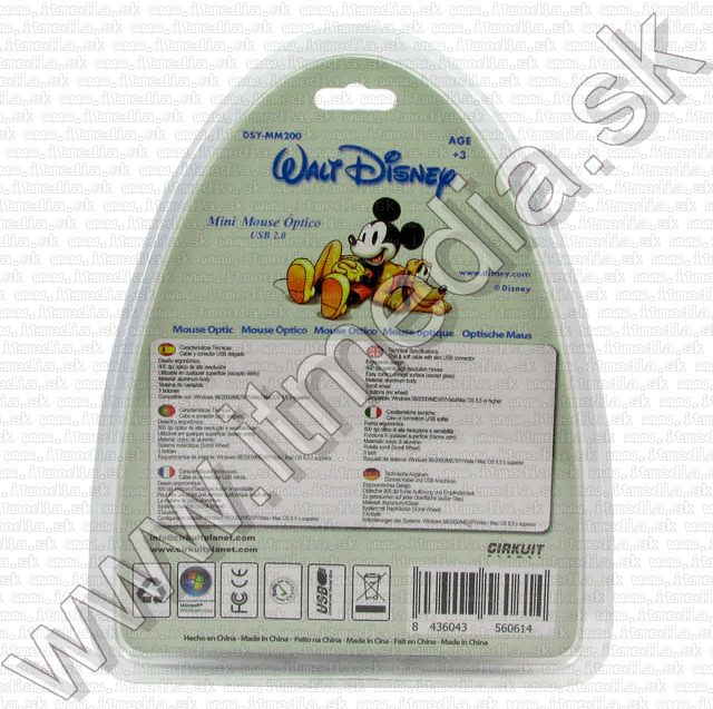 Image of Disney Optical Mouse DSY-MM200 *mickey retro* (IT5599)