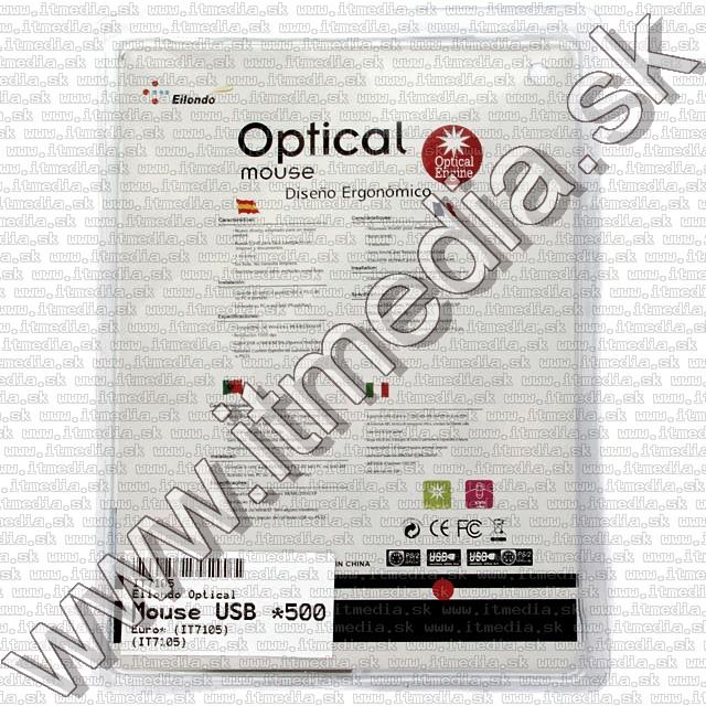 Image of Eilondo Optical Mouse USB *500 Euro* (IT7105)