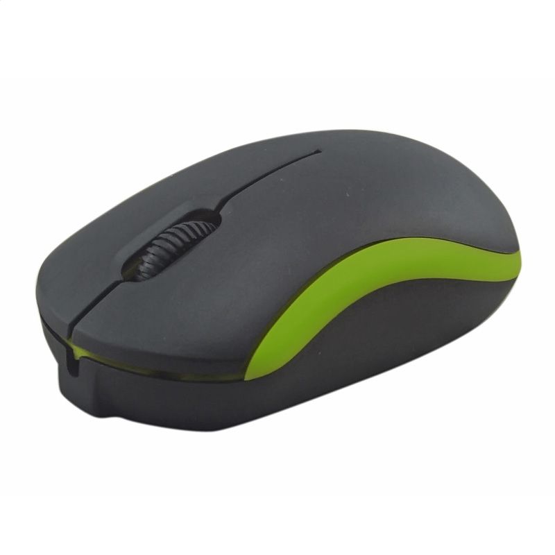 Image of Omega Optical Mouse USB (OM 07VG) Black-Green 1000dpi (43183) V2 (IT14512)