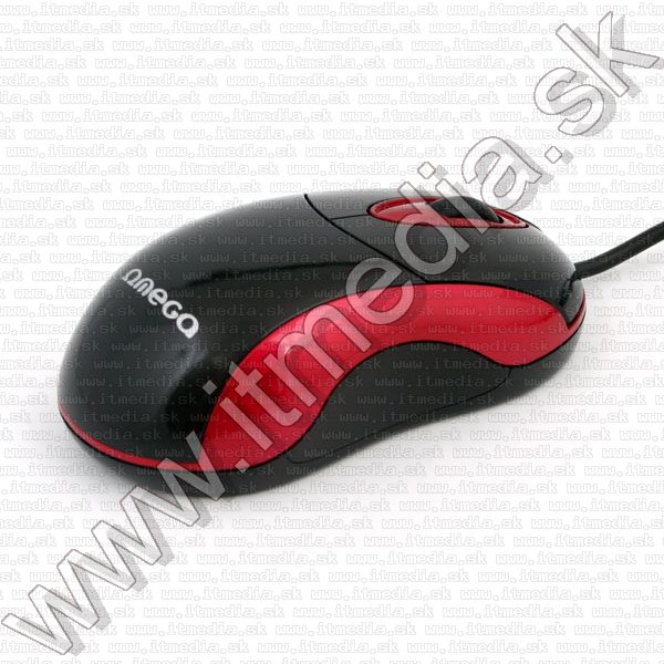 Image of Omega Optical Mouse USB (OM 210) *Black-Red* (IT8832)