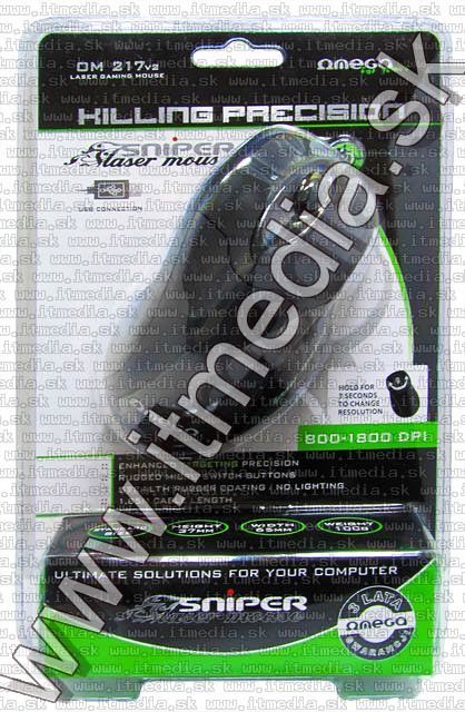 Image of Omega Laser Mouse USB (OM 217) 1800dpi Sniper V2 (IT5415)