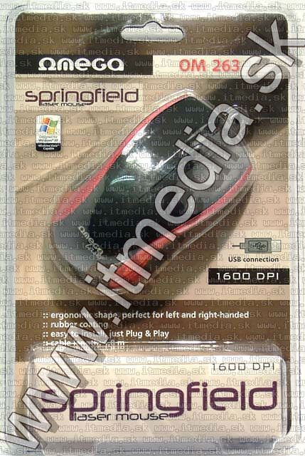 Image of Omega Laser Optical Mouse USB (OM 263) 1600dpi (IT4563)