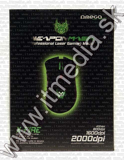 Image of Omega Laser Optical Mouse USB (OM 265) 2000dpi (IT4564)