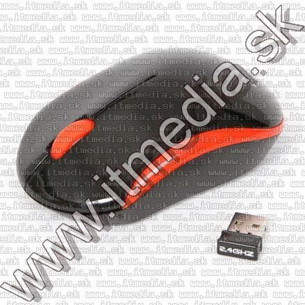 Image of Omega Optical Mouse WIRELESS 2.4GHz (OM 418) 1000dpi Black-Orange (IT8633)
