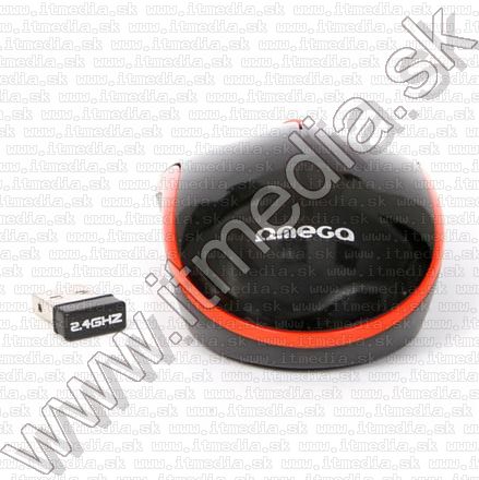 Image of Omega Optical Mouse WIRELESS 2.4GHz (OM 418) 1000dpi Black-Orange (IT8633)