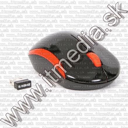 Image of Omega Optical Mouse WIRELESS 2.4GHz (OM 418) 1000dpi Black-Orange (IT8633)