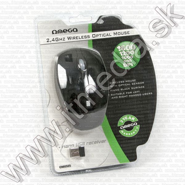 Image of Omega Optical Mouse WIRELESS 2.4GHz (OM 505) 1600dpi (IT8419)