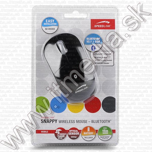 Image of Speedlink SNAPPY Mouse Wireless *BLUETOOTH* *BLACK* (IT8828)