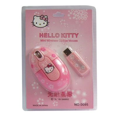 Image of Hello Kitty *wireless* USB optical travel mouse (IT5761)