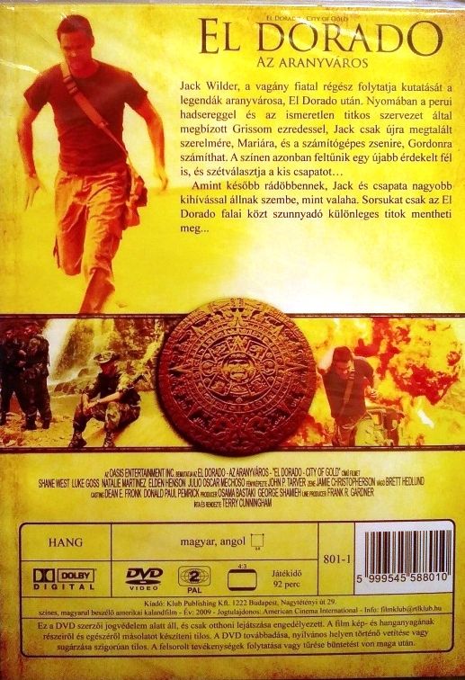 Image of DVD film *El Dorado az Aranyváros* (Magyar) (2010) (IT12694)
