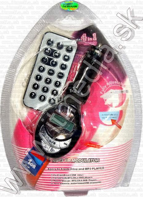 Image of Car FM MP3-WMA player 3-in-1 SD USB Line-In, 12-24V (IT0995)