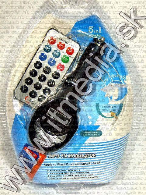 Image of Car FM MP3-WMA player 3-in-1 SD USB Line-In, 12-24V (IT0995)