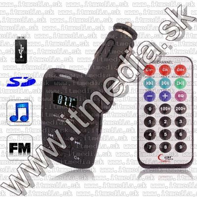 Image of Car FM MP3-WMA player 2-in-1 SDHC-USB, 12V INFO! (IT9124)