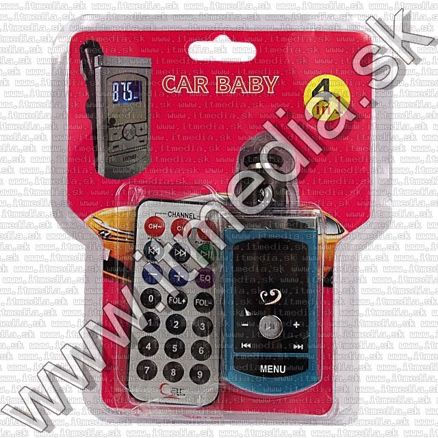 Image of Car FM MP3-WMA player 2-in-1 SDHC-USB, 12-24V (Blue) INFO! (IT8984)