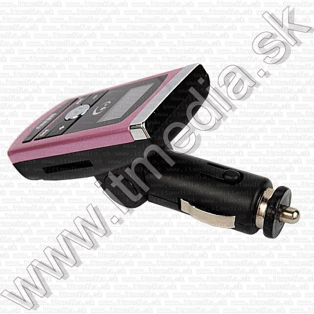 Image of Car FM MP3-WMA player 2-in-1 SDHC-USB, 12-24V (Pink) INFO! (IT8983)