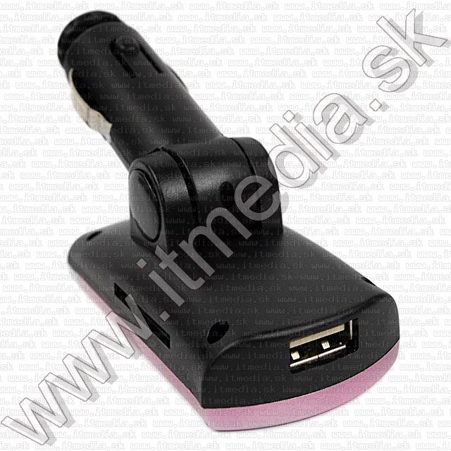 Image of Car FM MP3-WMA player 2-in-1 SDHC-USB, 12-24V (Pink) INFO! (IT8983)