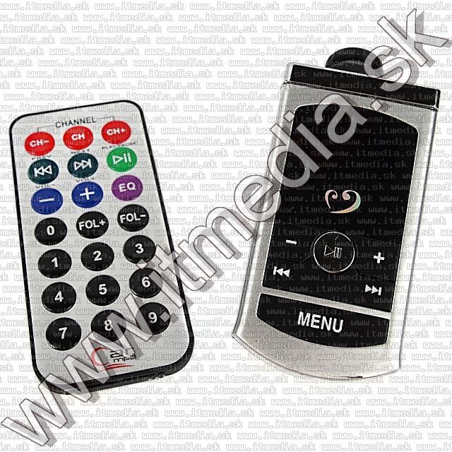 Image of Car FM MP3-WMA player 2-in-1 SDHC-USB, 12-24V (Silver) INFO! (IT8985)