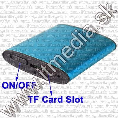 Image of Metal mini MP3 Player *microSD* *Baby Blue* (IT7766)